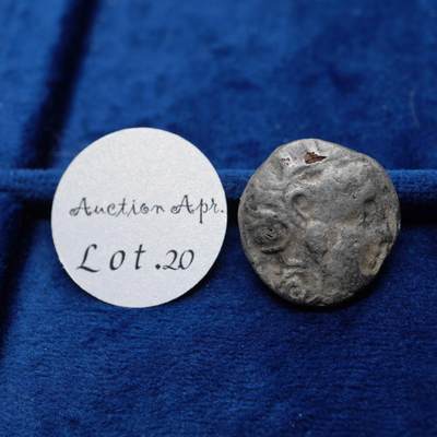 琋语集藏2026年04月欧洲古典打制币拍卖 - 古希腊中东地区雅典娜与猫头鹰德钱币（银包铜）