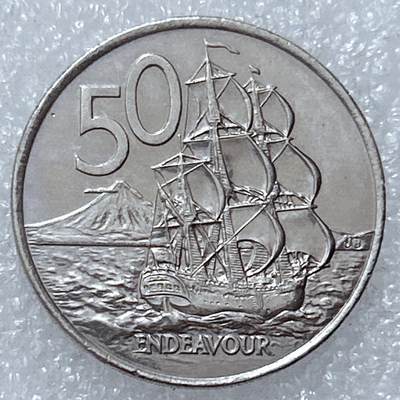 第一海外回流一元起拍收藏 散集专场  第309期 - 新西兰2001年50分硬币 原光美品