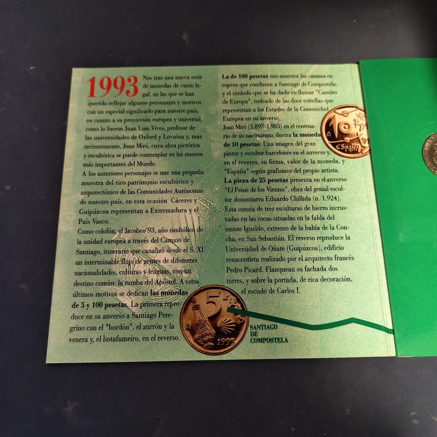 【全场包邮】纯粹捡漏拍517场 西班牙1993年官方封装套币（含6枚纪念币）-MS19