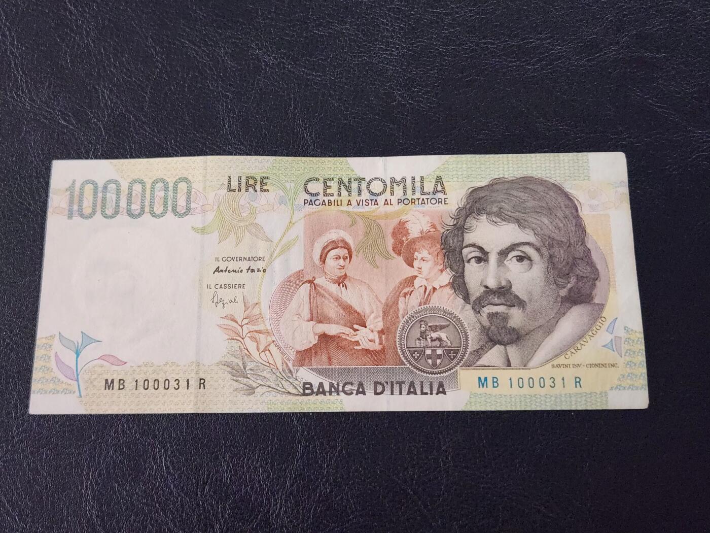 3月28号晚上8点 外国纸币自动截拍第47场 意大利100000极美品