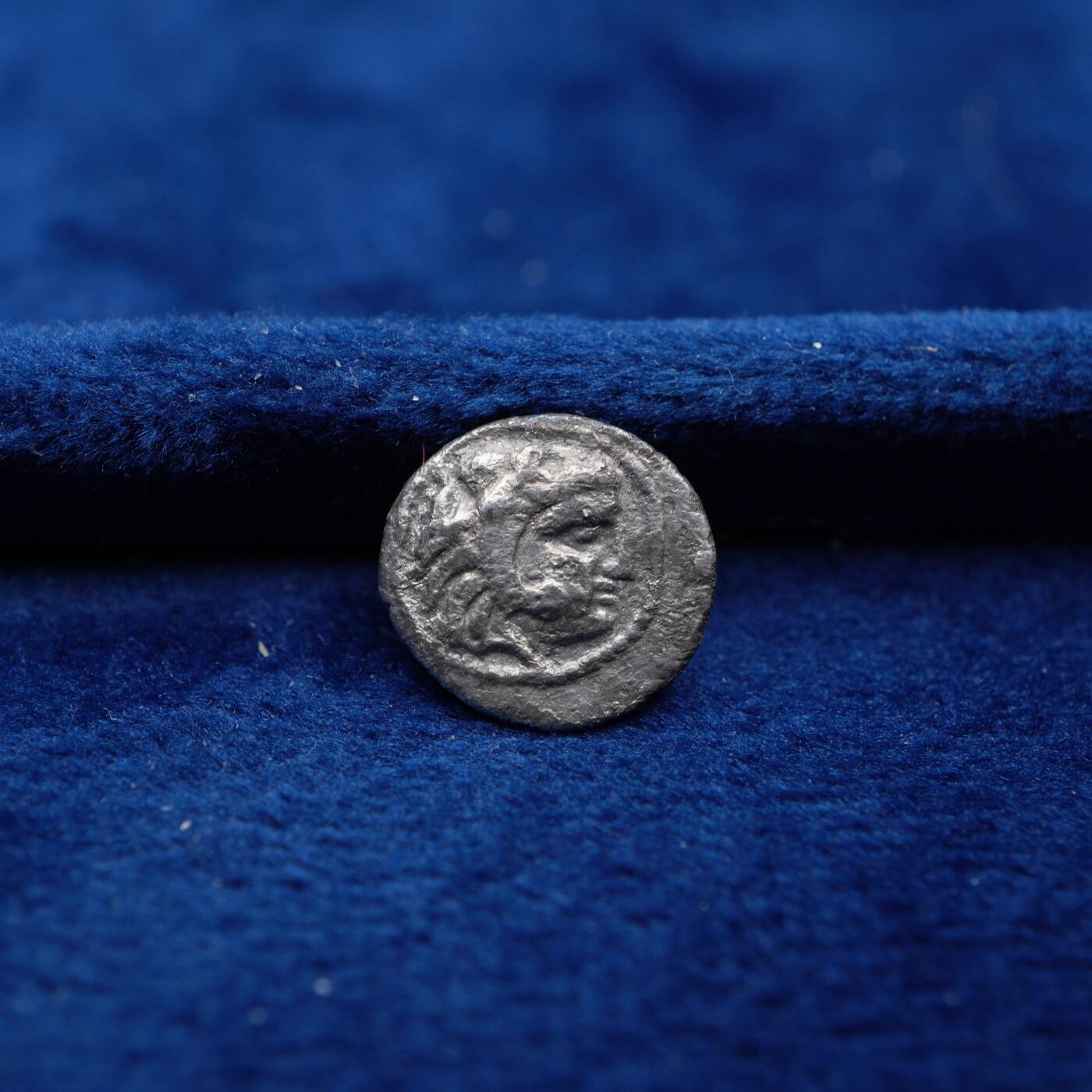 琋语集藏2026年04月欧洲古典打制币拍卖 古希腊马其顿王国亚历山大大力神1奥波银币