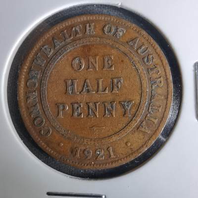 沼泽如烟--第1037场 - 澳大利亚1921年半便士