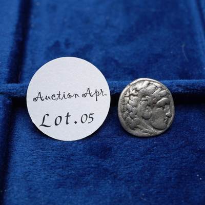 琋语集藏2026年04月欧洲古典打制币拍卖 - 古希腊马其顿王国-大力神赫拉克勒斯1德银币