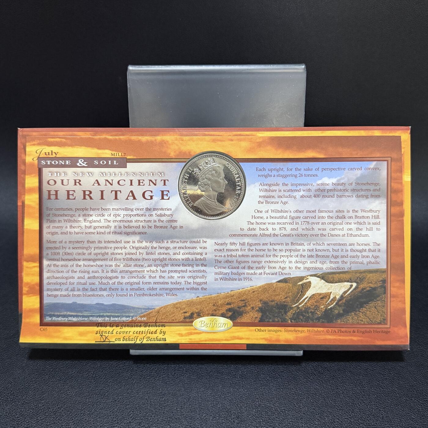 ＜星葵🌻钱币社＞第72期·东奔西走的硬币·3月31日发货 〈邮币封〉直布罗陀1997年人类进化·凯撒1克朗纪念币