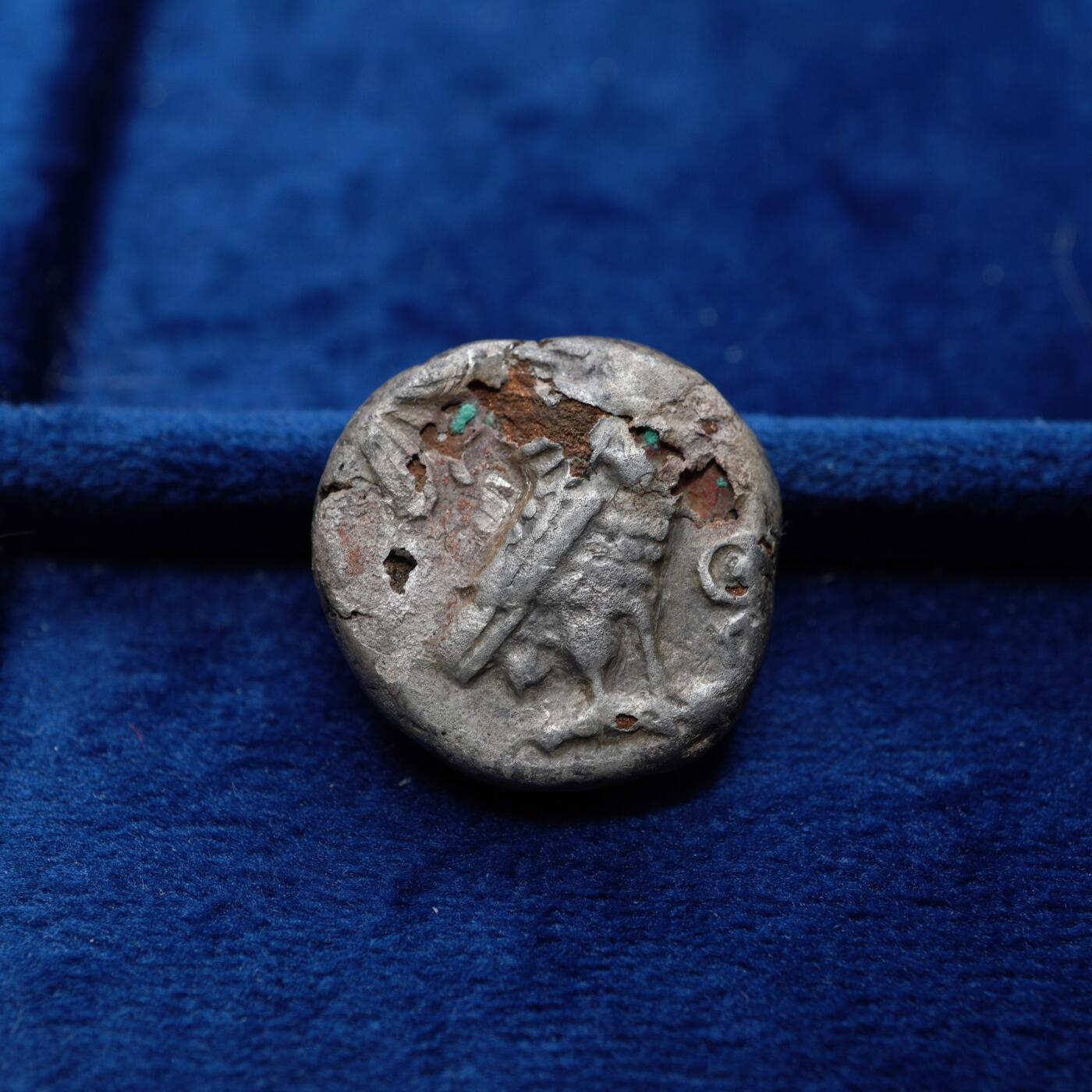 琋语集藏2026年04月欧洲古典打制币拍卖 古希腊中东地区雅典娜与猫头鹰德钱币（银包铜）