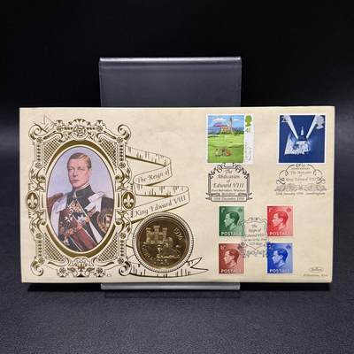 ＜星葵🌻钱币社＞第72期·东奔西走的硬币·3月31日发货 - 〈邮币封·后铸〉英国1936年爱德华八世直布罗陀克朗型收藏币