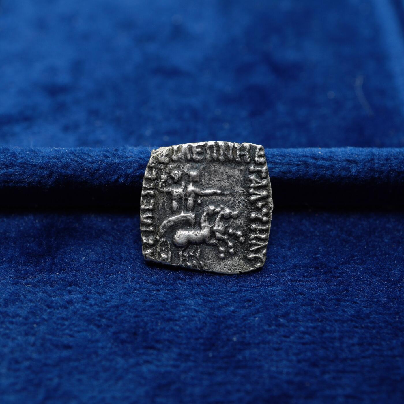 琋语集藏2026年04月欧洲古典打制币拍卖 印度-塞克 毛伊斯1德方形银币（Weinstein旧藏）