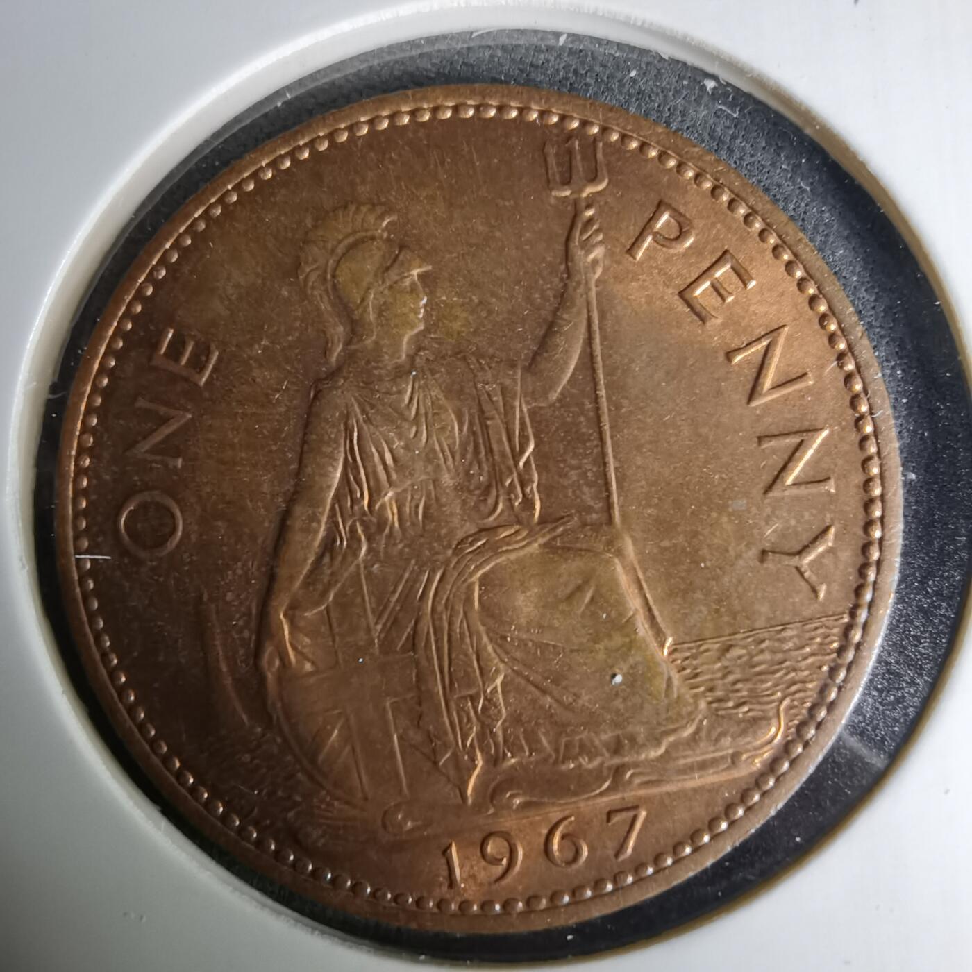 沼泽如烟--第1037场 英国1967年1便士