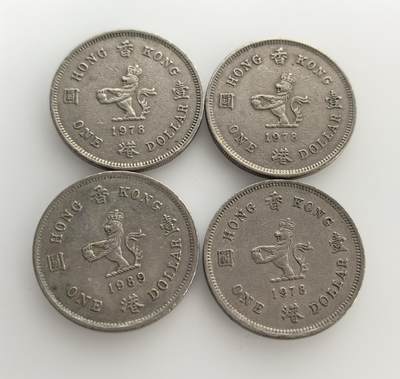 外国优质老铜币银币苏联纪念章，每周六晚九点倒数截拍，满百包邮可寄存，持续收拍 - 香港壹元4枚