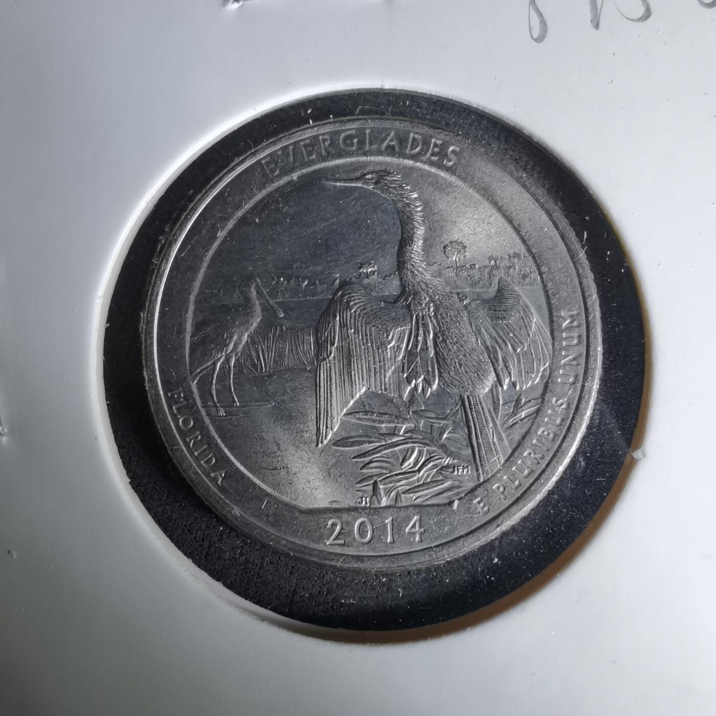 沼泽如烟--第1037场 美国2014年25分纪念币