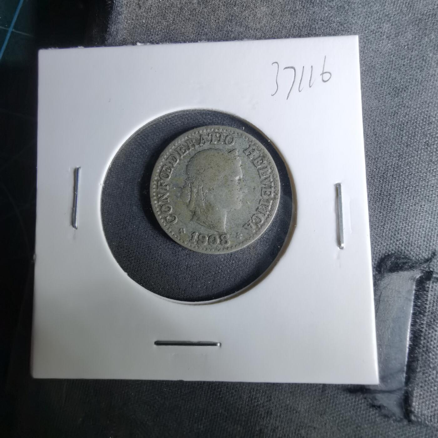 沼泽如烟--第1037场 瑞士1908年10生丁