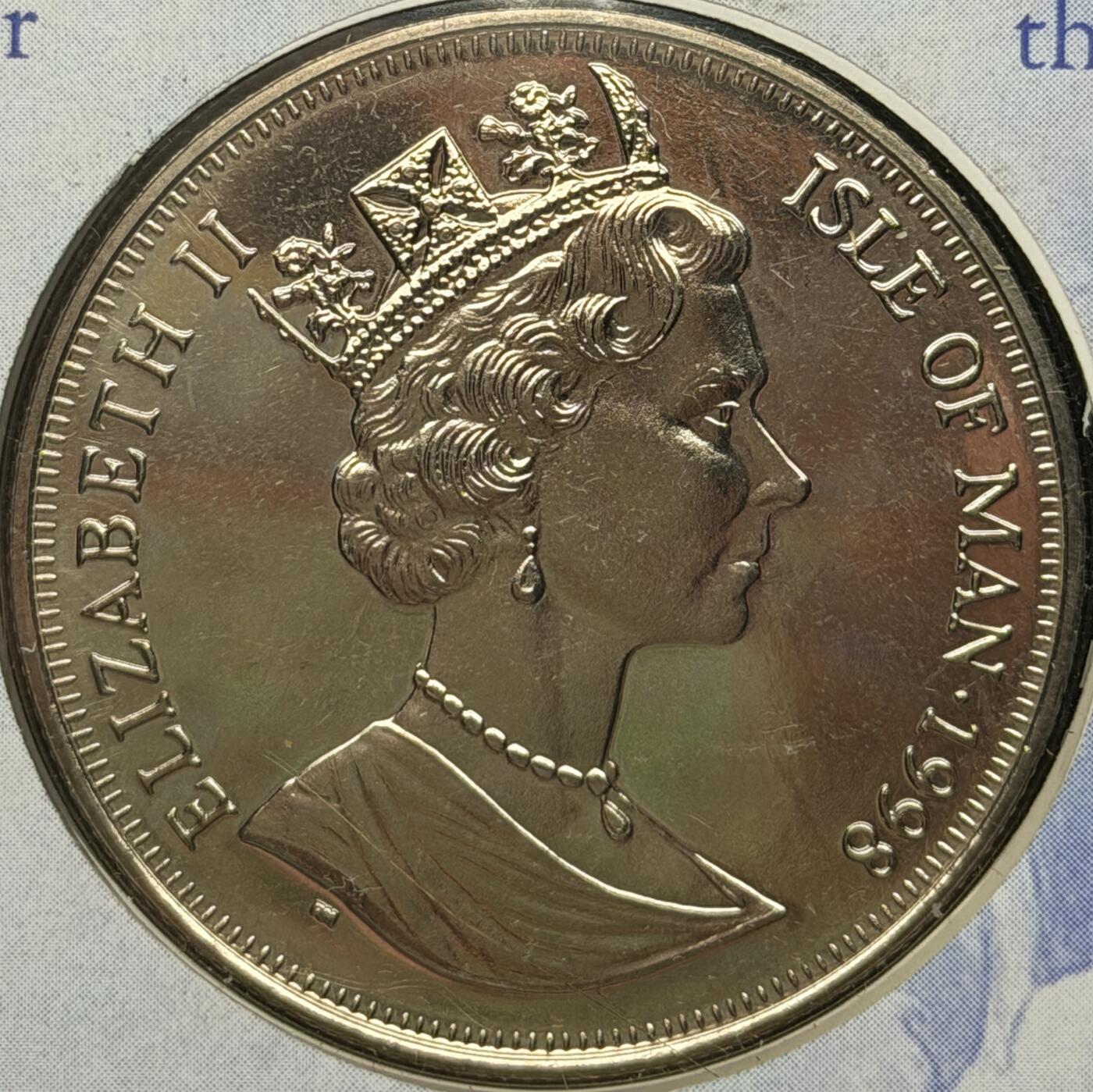 ＜星葵🌻钱币社＞第72期·东奔西走的硬币·3月31日发货 〈邮币封〉马恩岛1998年花仙子·甜豌豆1克朗纪念币