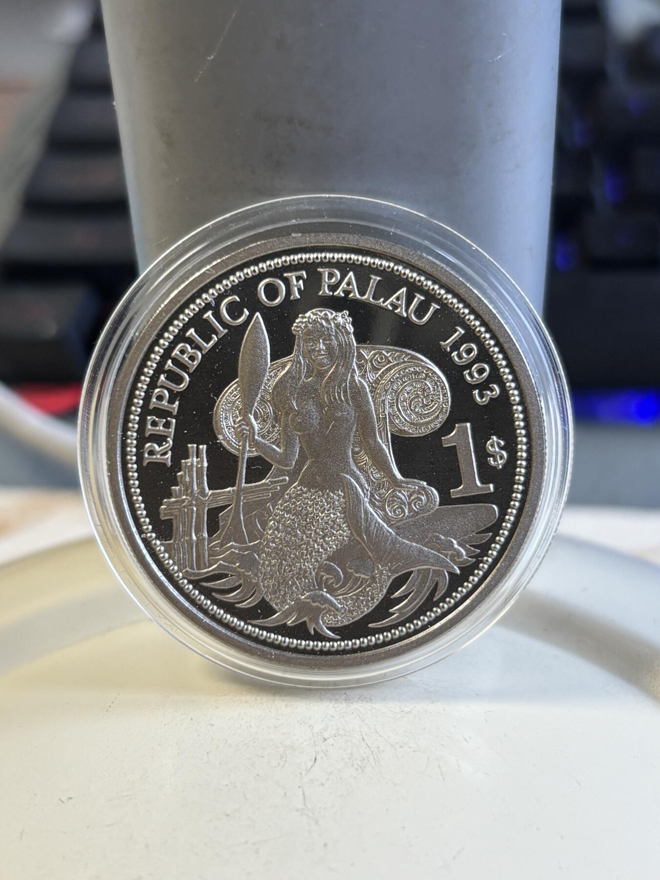 第194期拍卖 帕劳1993年海底珊瑚礁世界铜镍纪念币