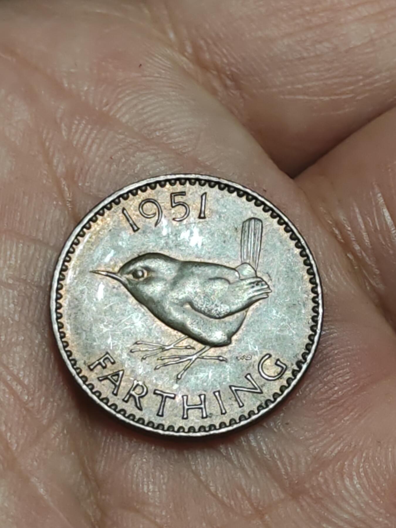 2026年第三十八场(总第二百零七场）外国好品散币场(免佣金) 英国🇬🇧1951年1法新(乔治六世第二版)