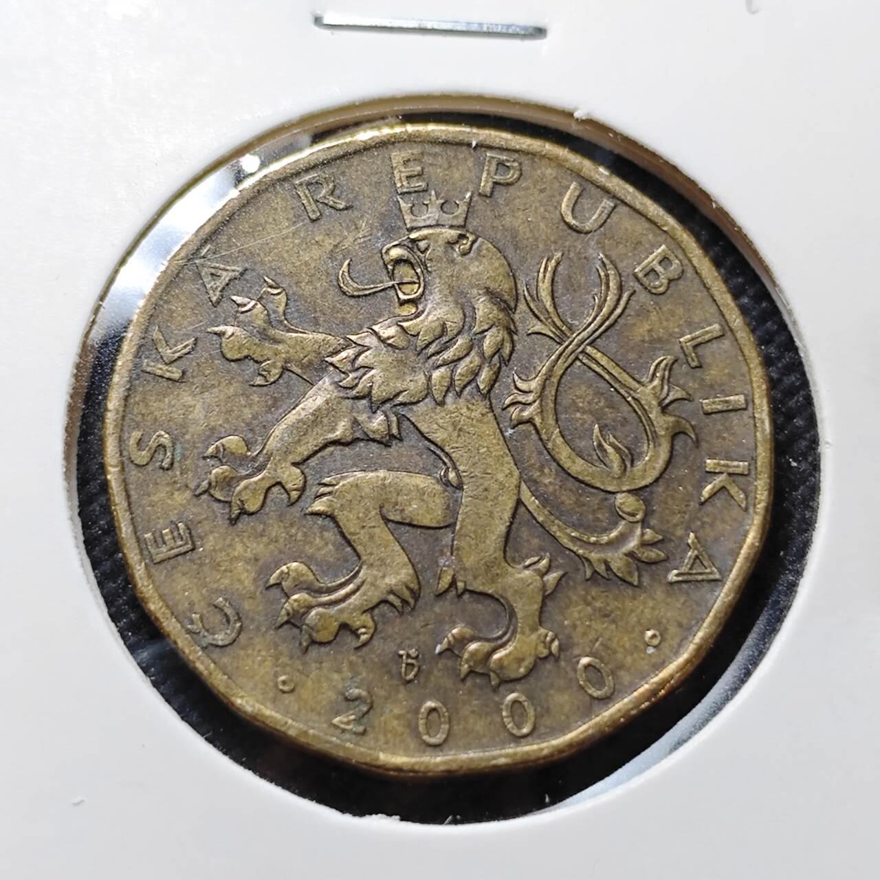 KK钱币收藏小铺  第410期 2月预留时间 周末发货  捷克20克朗纪念币