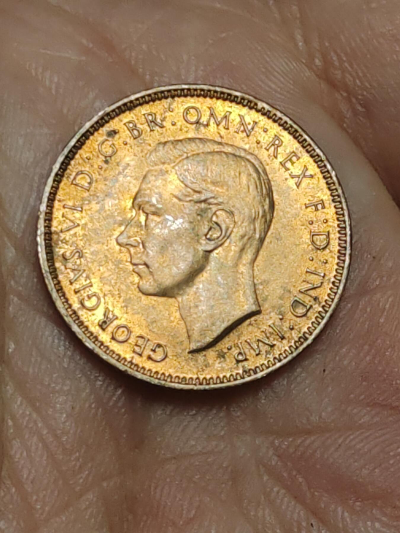 2026年第三十八场(总第二百零七场）外国好品散币场(免佣金) 带光好品–英国🇬🇧1943年1法新(乔治六世第一版)