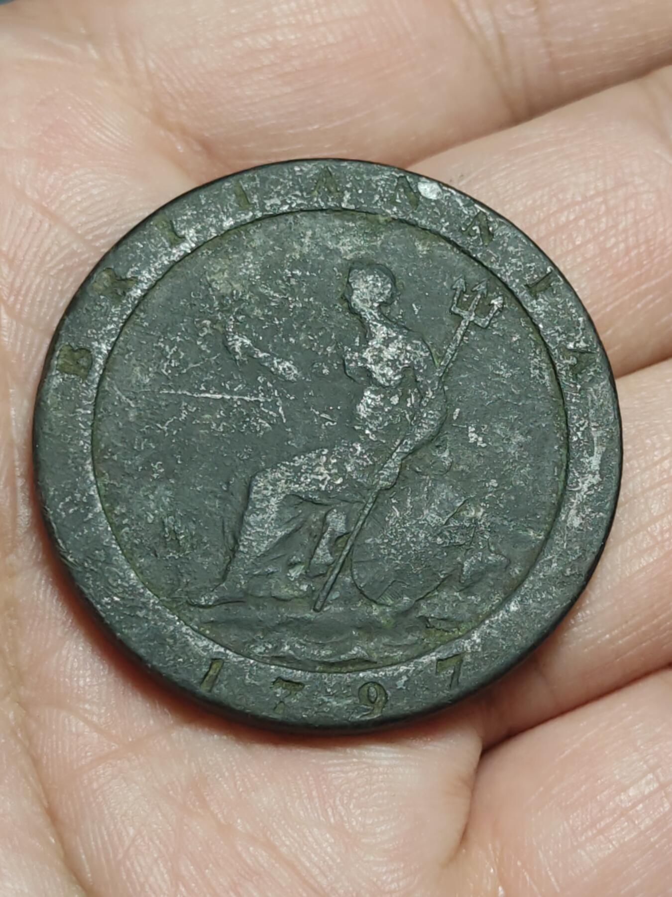 2026年第三十八场(总第二百零七场）外国好品散币场(免佣金) 英国🇬🇧1797年车轮1便士大铜币(乔治三世时期)