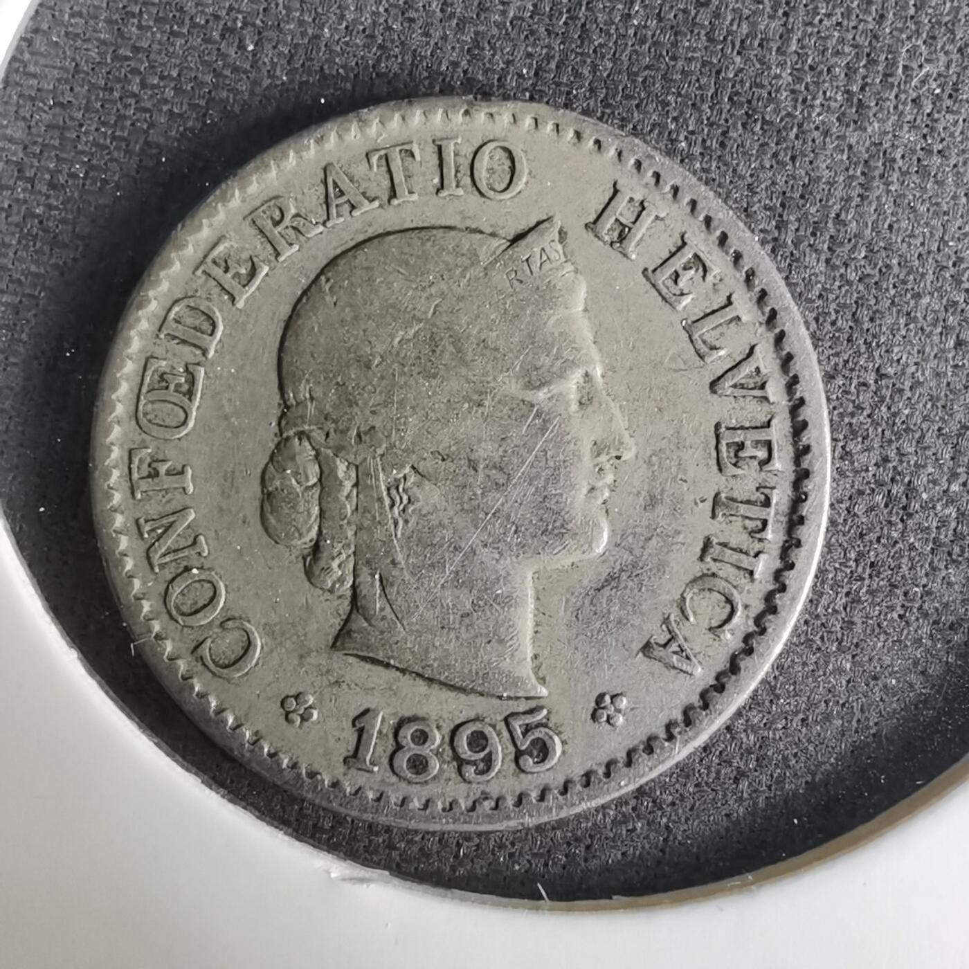 沼泽如烟--第1037场 瑞士1895年5生丁