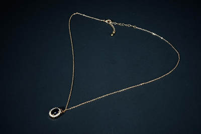 上海都达杂项专场六十九【全场包邮】 - 蓝宝石蛋面项链94-165