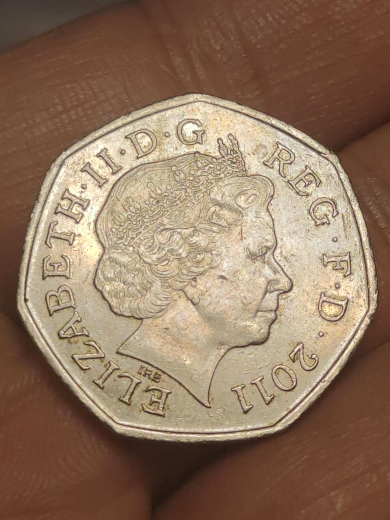 2026年第三十八场(总第二百零七场）外国好品散币场(免佣金) 英国🇬🇧2011年50便士(2012年伦敦奥运会纪念币，7/29拳击)