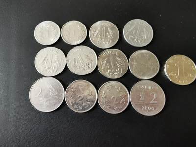 零零发外国硬币拍卖 无佣金 - 印度一组