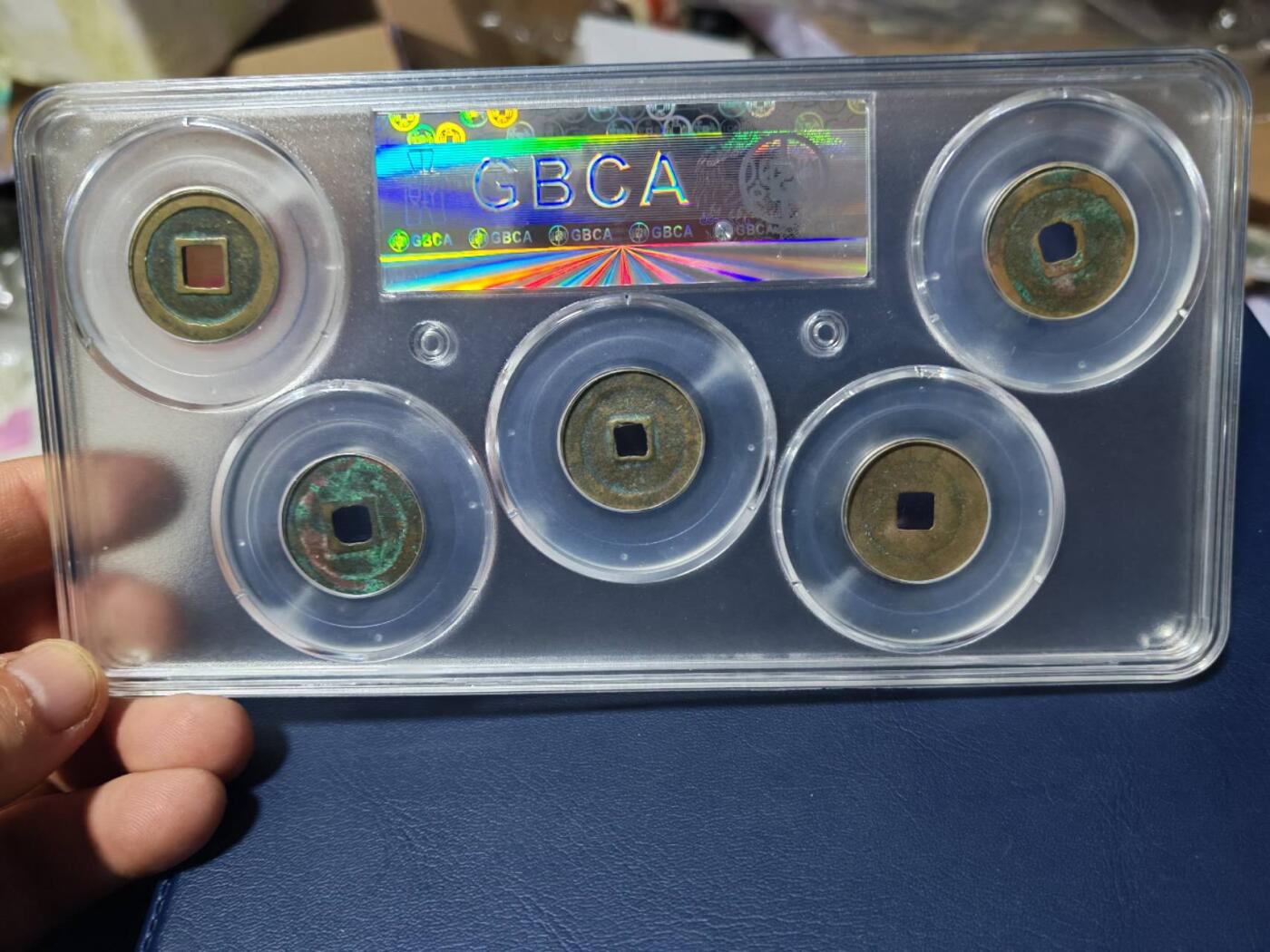 新到公博评级宋代五帝钱套盒，85高分，买回家镇宅不错！1118506208