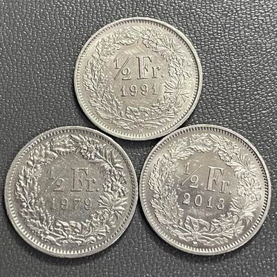 回流0406 - 瑞士1/2法郎3枚