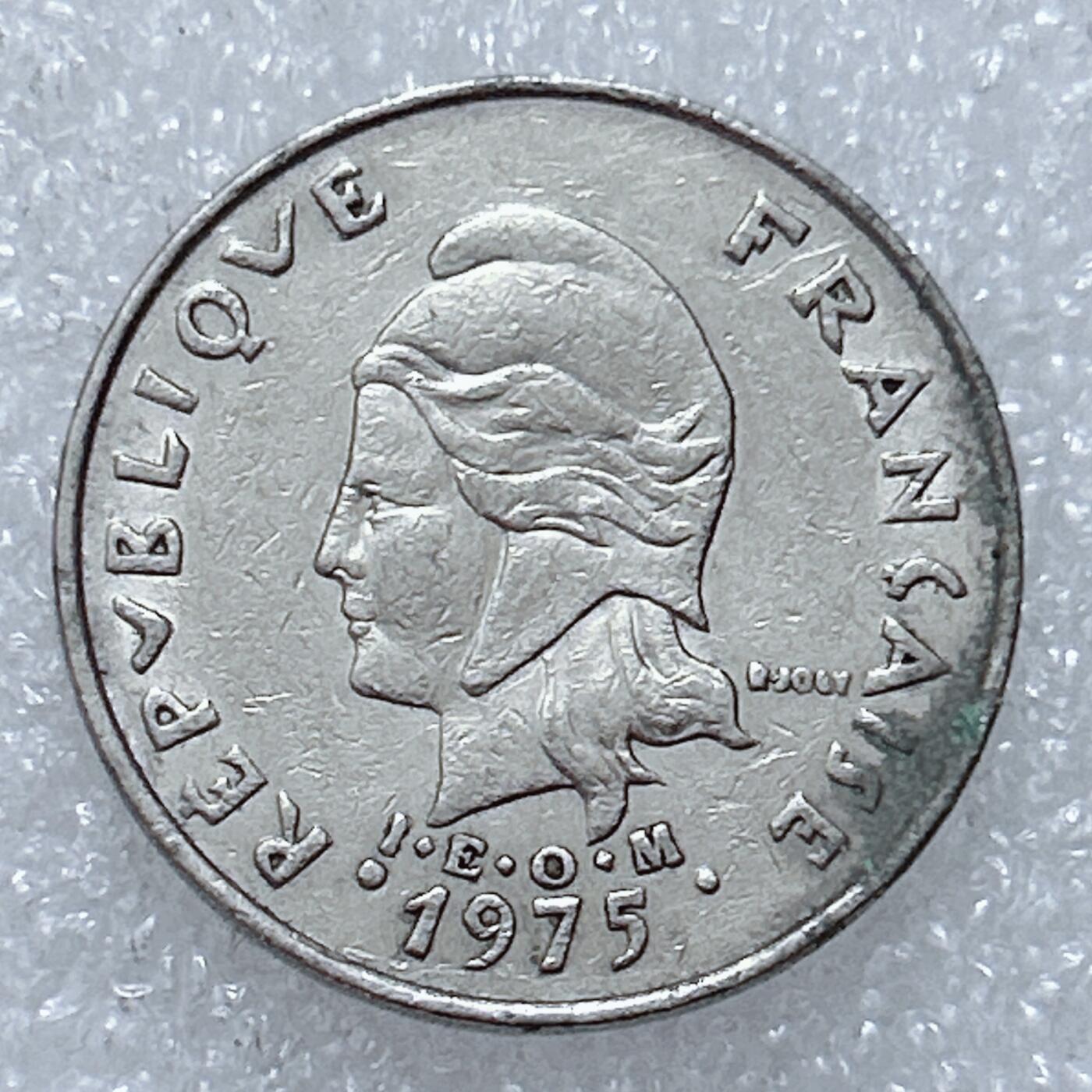 第一海外回流一元起拍收藏 散集专场  第309期 法属新赫布里底1975年20法郎镍币