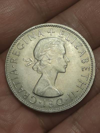 2026年第三十八场(总第二百零七场）外国好品散币场(免佣金) - 英国🇬🇧1967年半克朗(伊丽莎白二世青年桂冠第二版，普制币关门年)