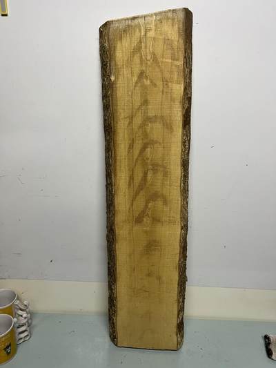 零元拍：NO.60 虎皮纹金丝楠板子，重约十斤多。无需打磨就已经金光闪闪。满金丝药香，尺寸约：85.5/22/4CM - 零元拍：NO.60 虎皮纹金丝楠板子，重约十斤多。无需打磨就已经金光闪闪。满金丝药香，尺寸约：85.5/22/4CM