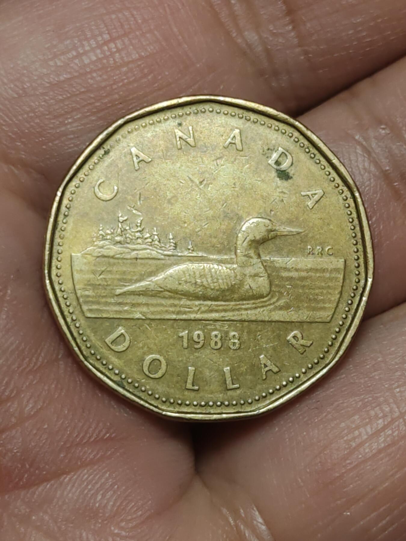 2026年第三十八场(总第二百零七场）外国好品散币场(免佣金) 加拿大🇨🇦1988年1元(浅浮雕肖像版)