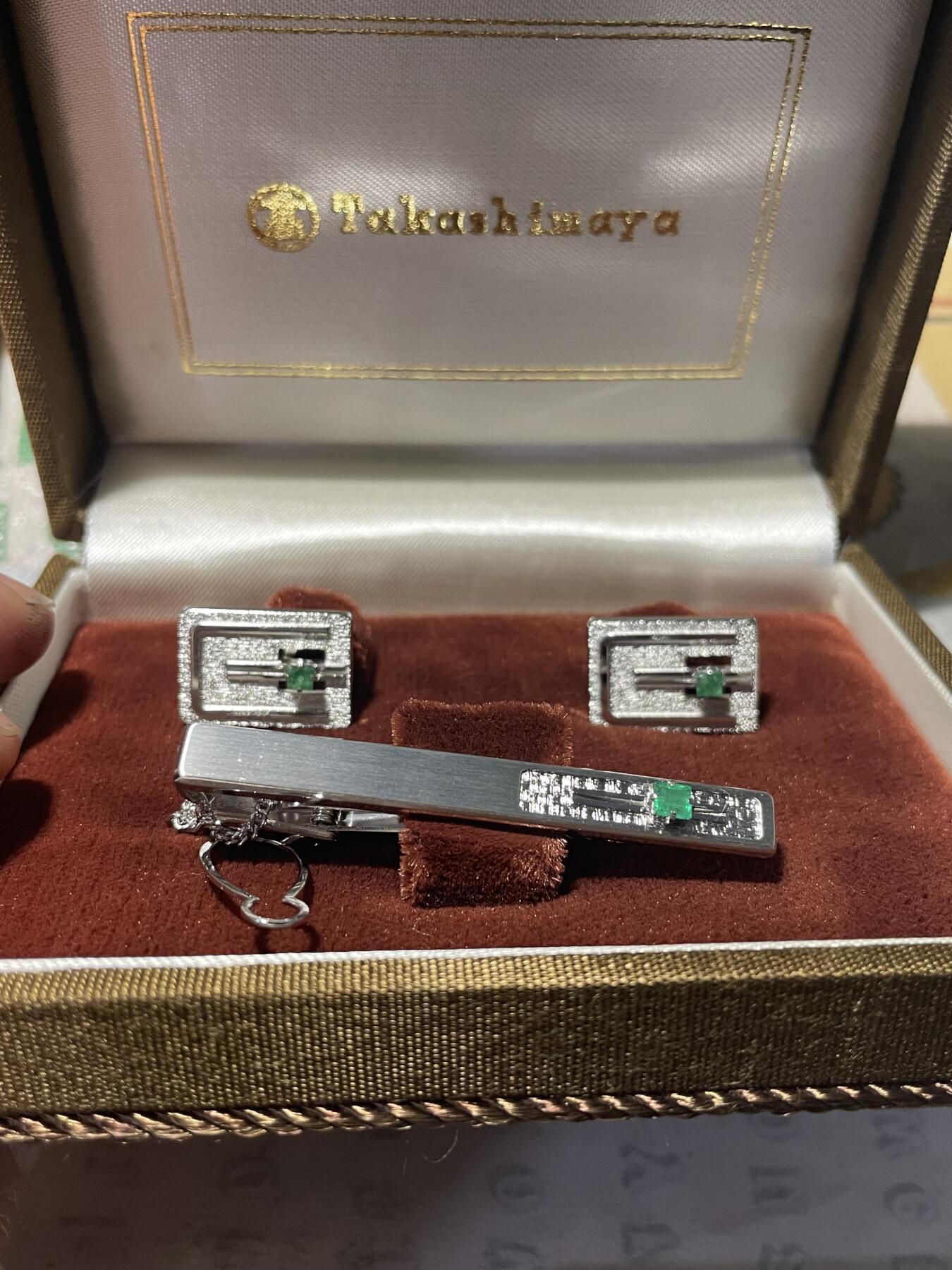 Takashimaya领带夹袖口夹