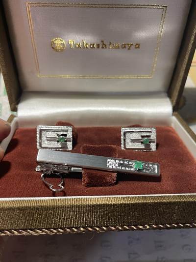 Takashimaya领带夹袖口夹 - Takashimaya领带夹袖口夹