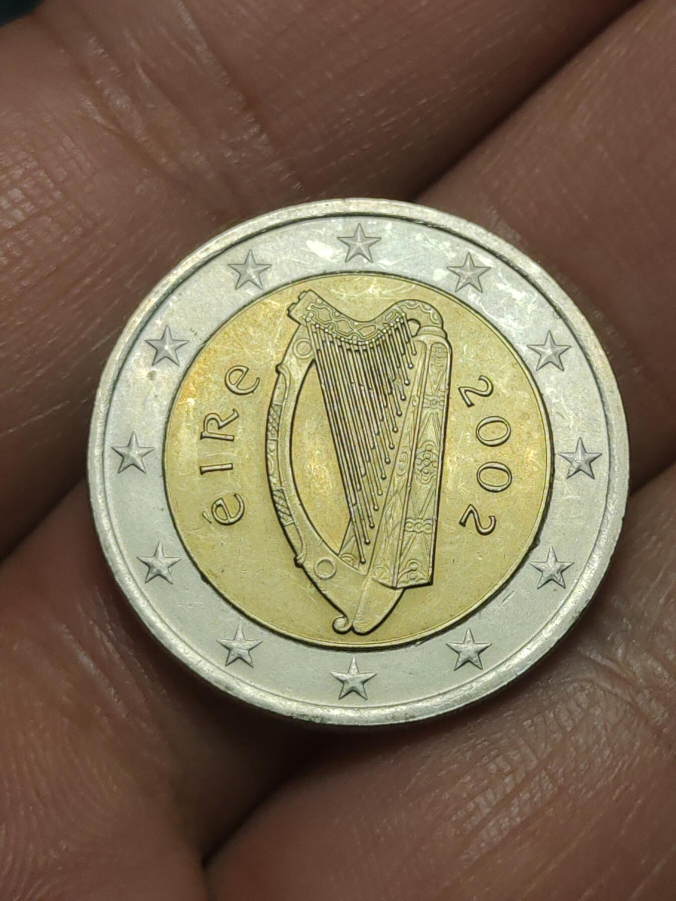 2026年第三十八场(总第二百零七场）外国好品散币场(免佣金) 爱尔兰🇮🇪2002年2欧元(第一版欧洲地图，首发年)