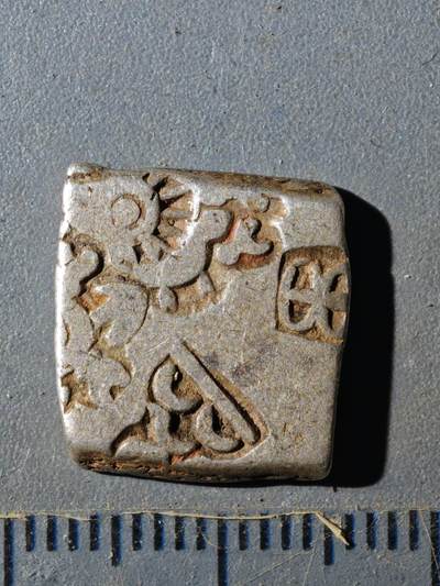 124期新疆红钱粟特钱币丝路钱币专场 - 孔雀王朝银币