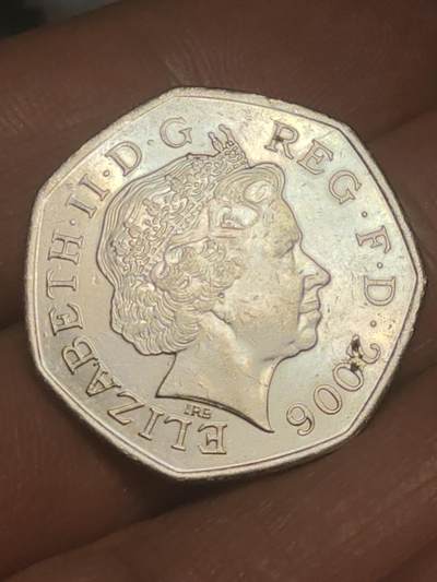 2026年第三十八场(总第二百零七场）外国好品散币场(免佣金) - 英国🇬🇧2006单年份50便士(维多利亚十字勋章创立150周年纪念币)