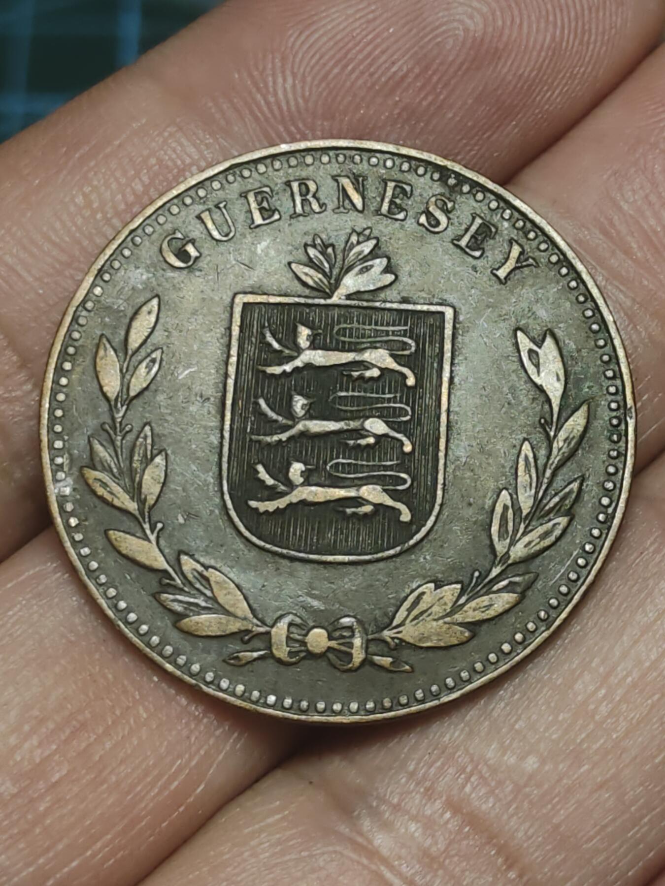 2026年第三十八场(总第二百零七场）外国好品散币场(免佣金) 英属根西岛🇬🇬1920年8道布(乔治五世时期，H标喜敦厂造)