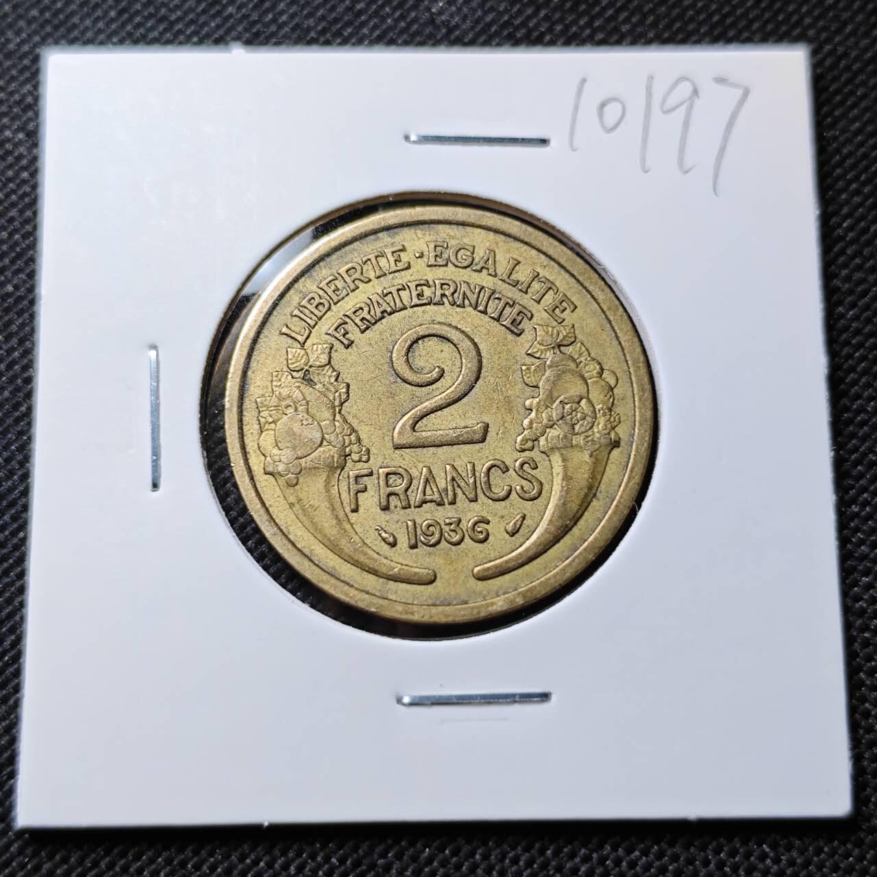 KK钱币收藏小铺  第410期 2月预留时间 周末发货  法国2法郎铜币