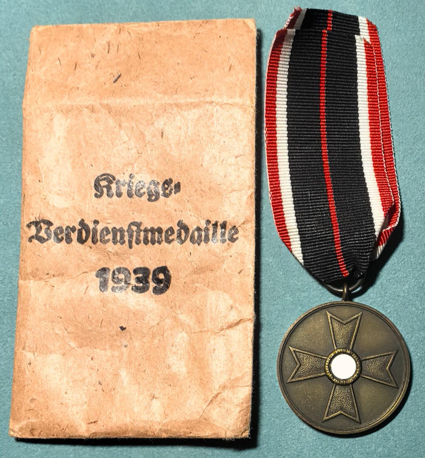 盛世勋华——号角文化勋章邮票专场拍卖第311期 德国（1939）战功十字奖章 带原纸袋（带标，章无标）