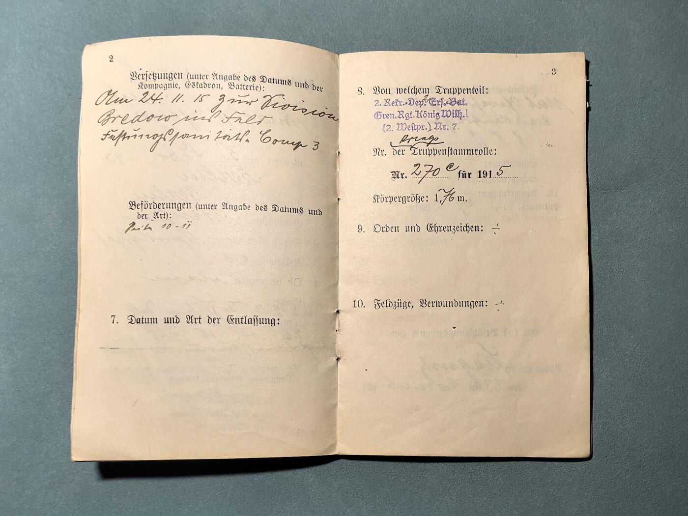 盛世勋华——号角文化勋章邮票专场拍卖第311期 德国（一战）本土卫队军人证 属于一名医护兵