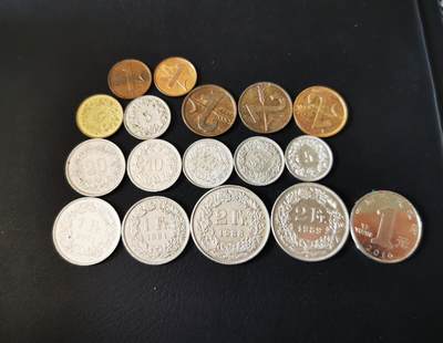 零零发外国硬币拍卖 无佣金 - 瑞士法郎共7.5法郎