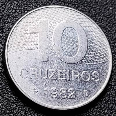 泉币菌-第217场-拍品多 请提前出价 - 1982 巴西10克鲁塞罗 24mm
