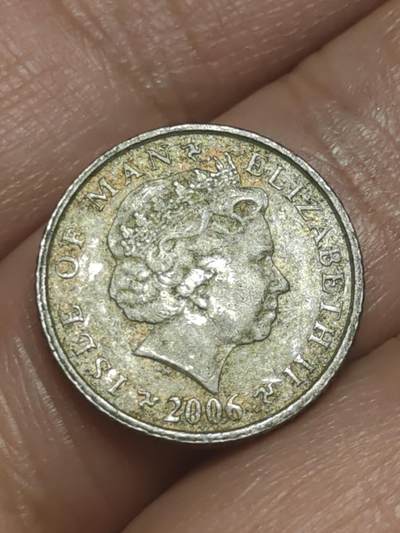 2026年第三十八场(总第二百零七场）外国好品散币场(免佣金) - 英属马恩岛🇮🇲2006年5便士(伊丽莎白二世老年第三套第一版，铜镍材质无磁版)