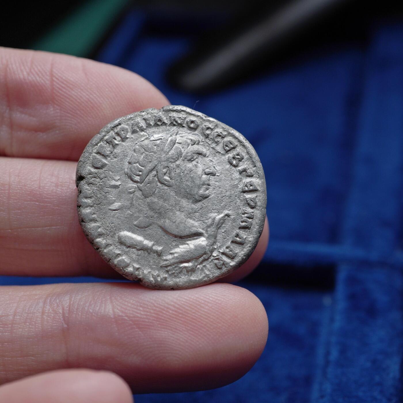 琋语集藏2026年04月欧洲古典打制币拍卖 古罗马塞琉西亚行省-佩里亚 图拉真与大力神4德银币