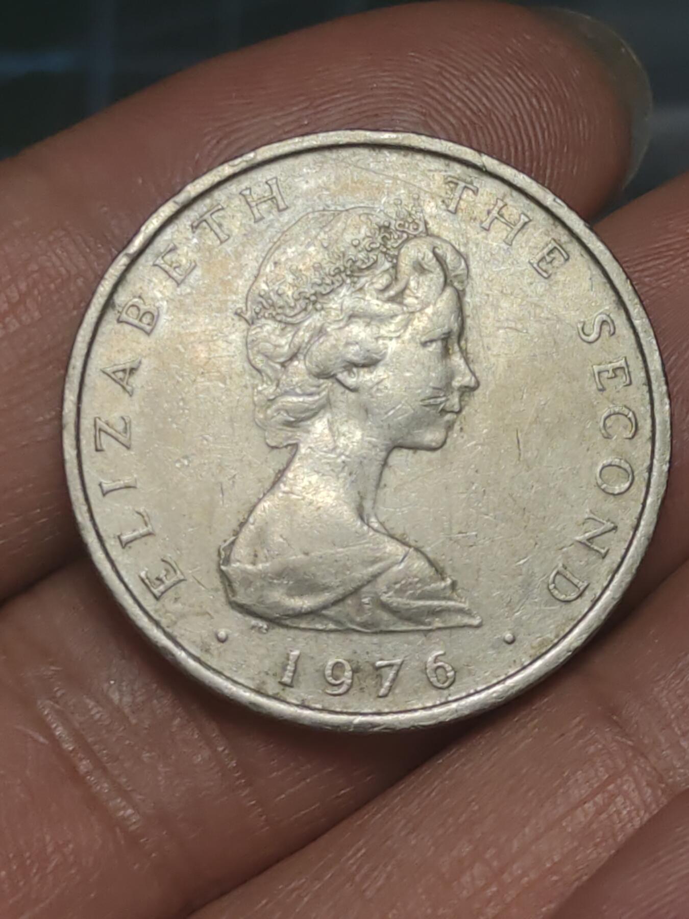 2026年第三十八场(总第二百零七场）外国好品散币场(免佣金) 英属马恩岛🇮🇲1976年10便士(伊丽莎白二世中年花冠，十进制第二套，有普乔伊厂PM标版)