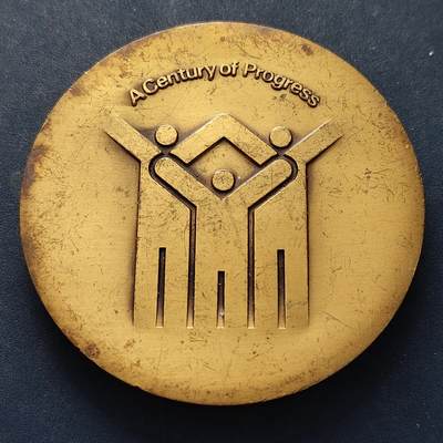 【全场包邮】纯粹捡漏拍516场【专场】 - 【纪念章】日本1979年东京海上及火灾保险株式会社成立100周年纪念章