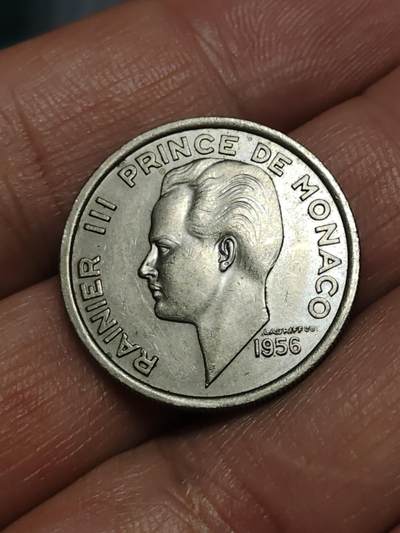 2026年第三十八场(总第二百零七场）外国好品散币场(免佣金) - 少见好品–摩纳哥🇲🇨1956单年份100法郎(兰尼埃三世第一套第二版)