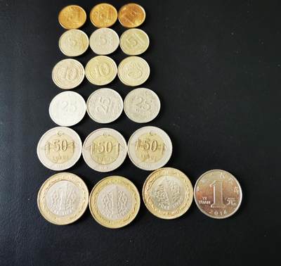 零零发外国硬币拍卖 无佣金 - 土耳其三套