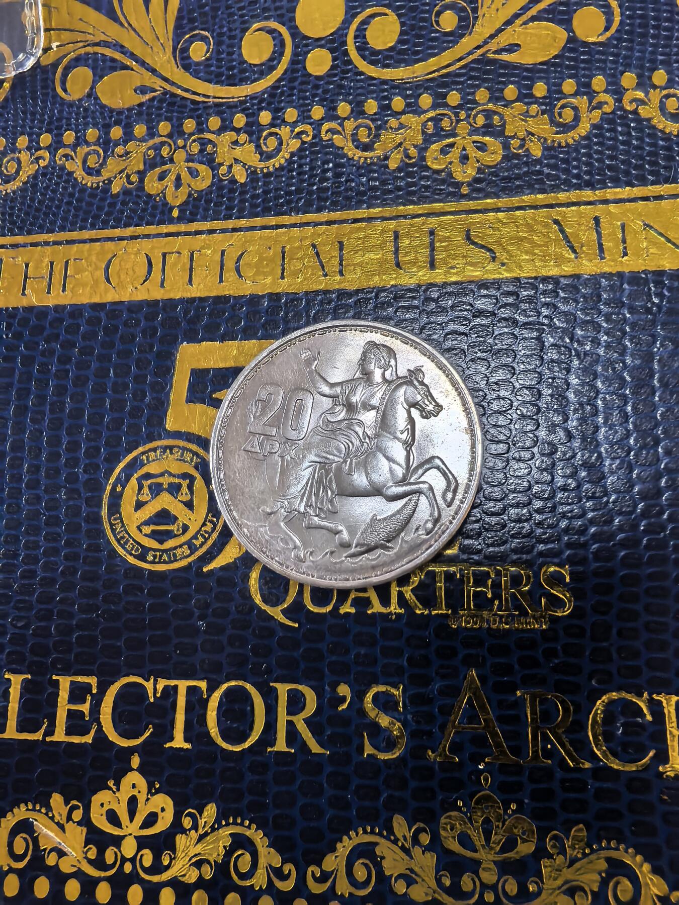 长老汇马年精选第十四场拍卖 1960希腊月亮女神20德拉克马银币，7.5克835银