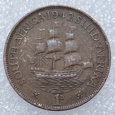 第一海外回流一元起拍收藏 散集专场  第309期 - 英属南非1942年1便士铜币 乔治六世